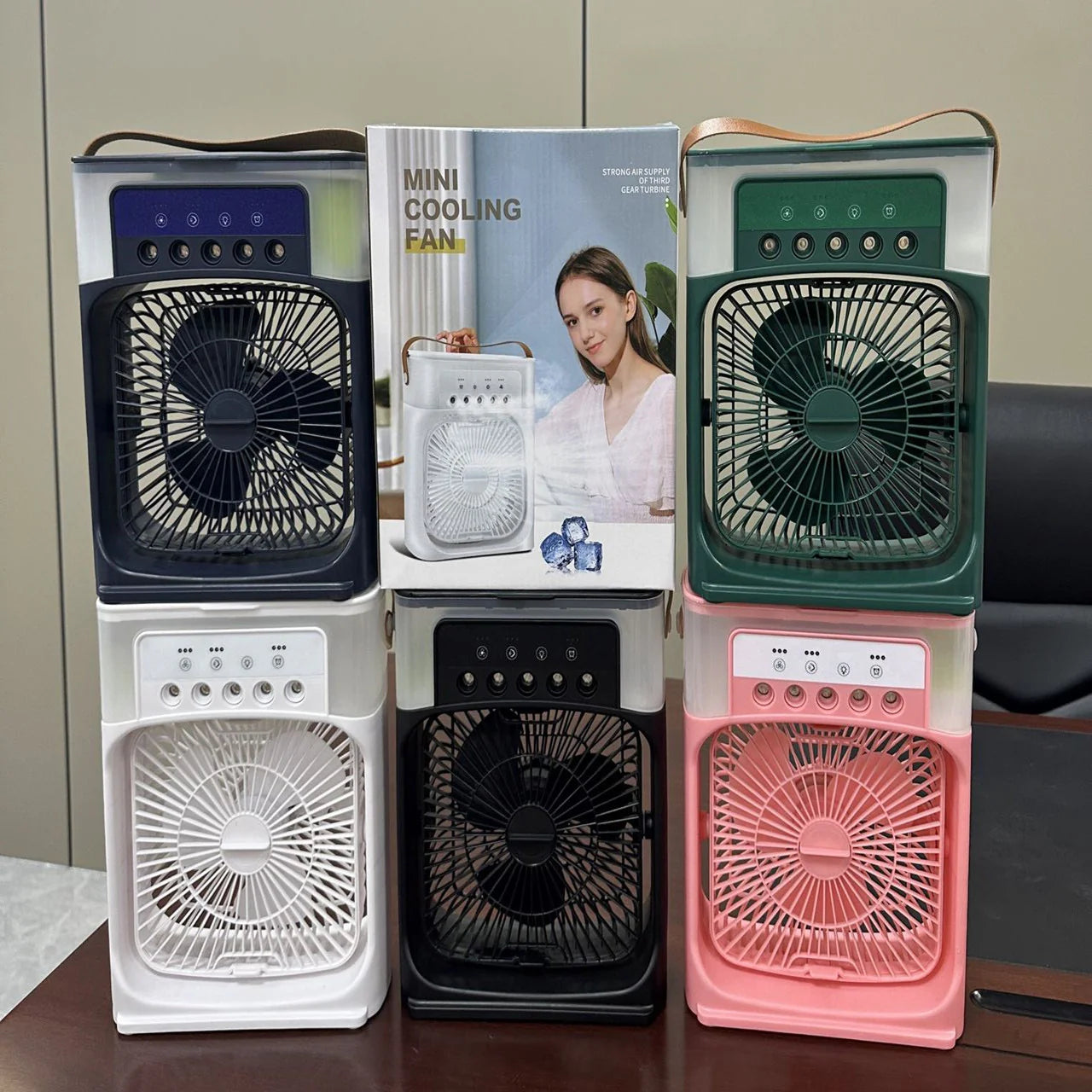 Stay Cool Anywhere: The Ultimate Portable Air Conditioner Fan with LED Night Light and Adjustable Features