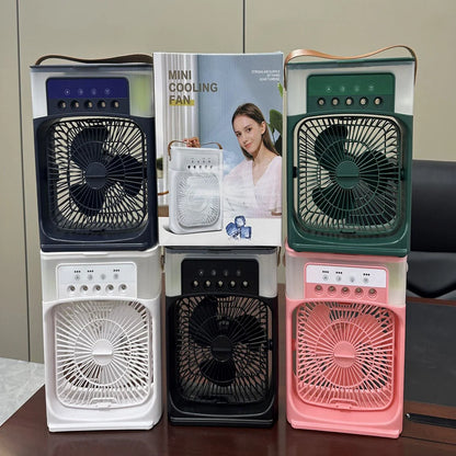 Stay Cool Anywhere: The Ultimate Portable Air Conditioner Fan with LED Night Light and Adjustable Features