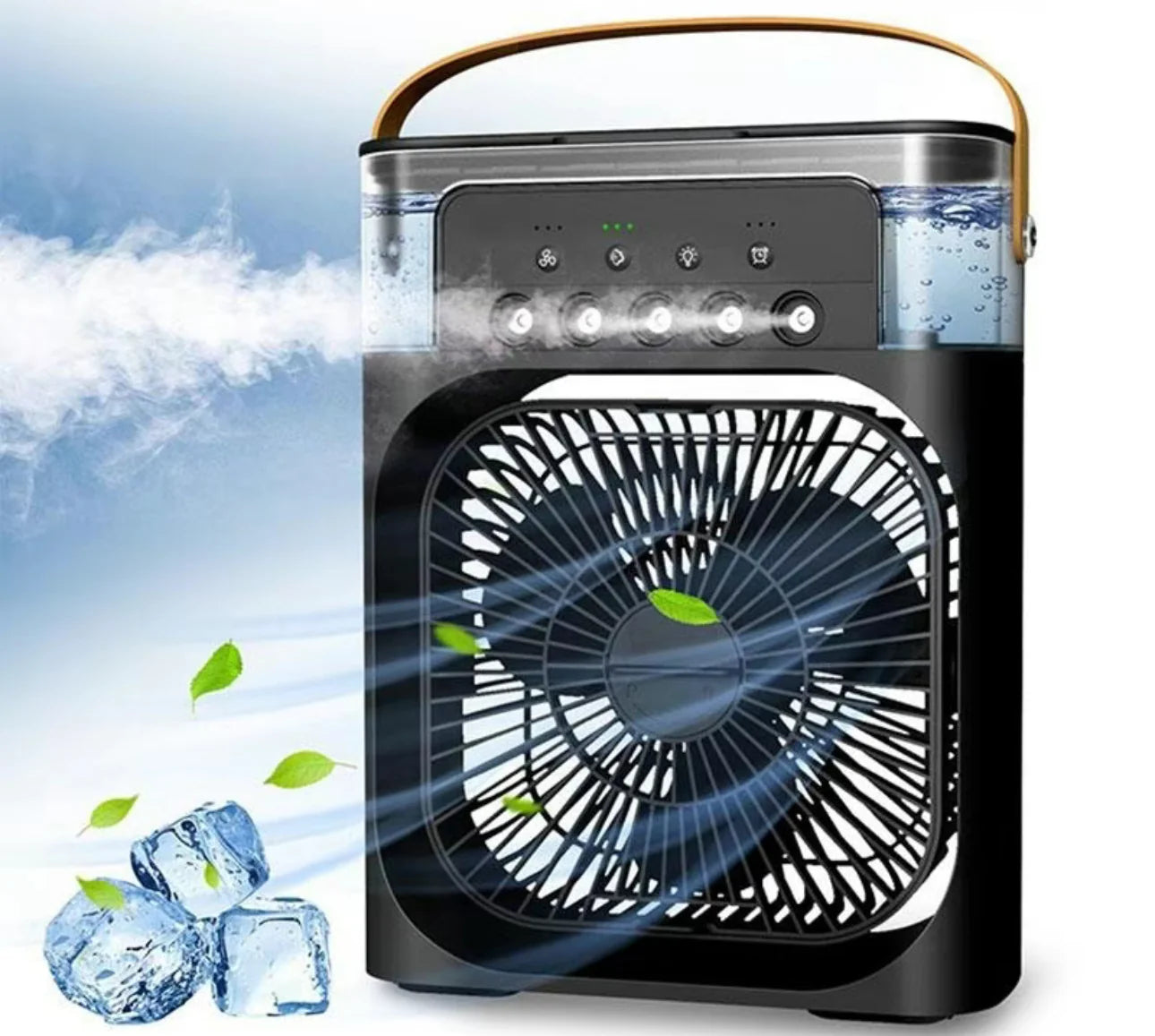 Stay Cool Anywhere: The Ultimate Portable Air Conditioner Fan with LED Night Light and Adjustable Features